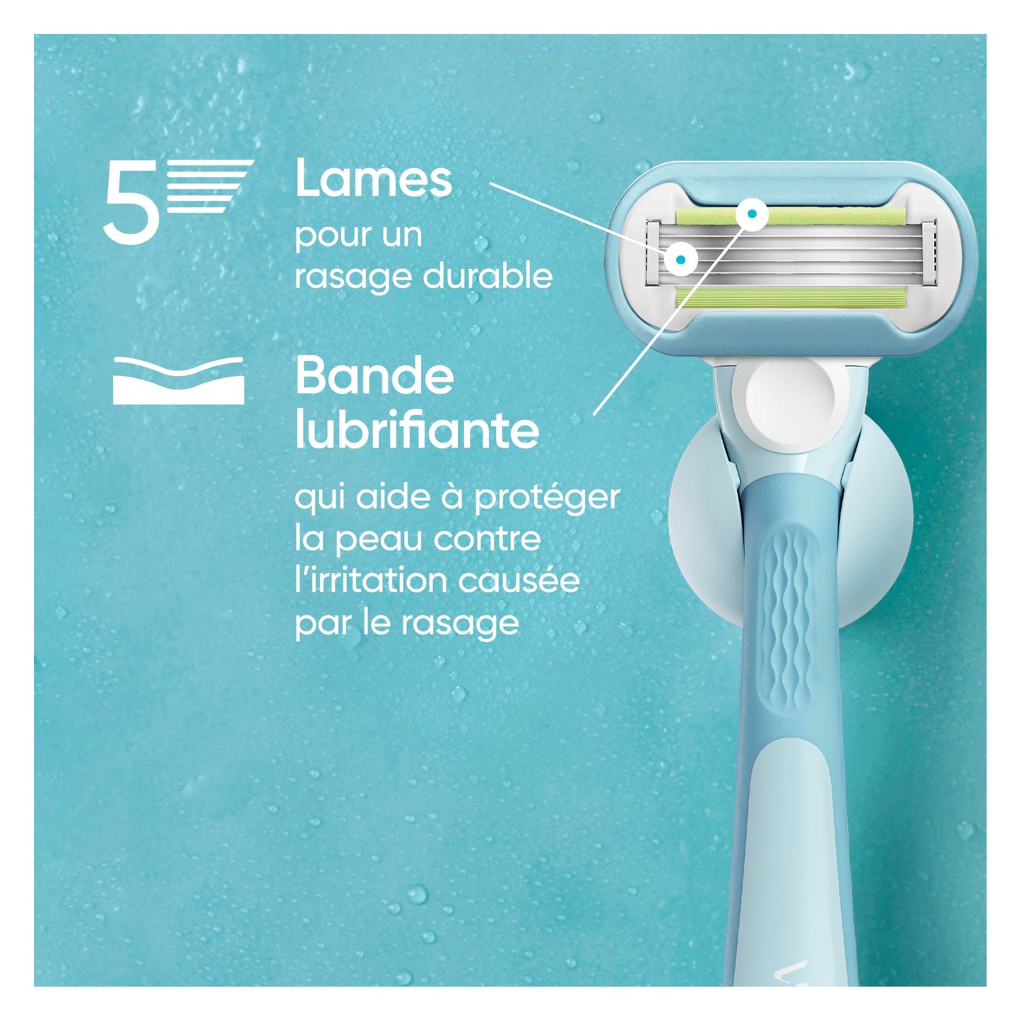 Gillette Venus Women's Original 3 Blade Razor Refills, 4 Count (Packaging May Vary)
