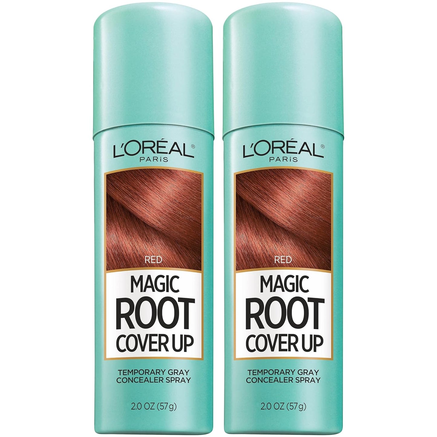 L'Oreal Paris Magic Root Cover Up - Gray Hair Spray for 100% Coverage | Lightweight, Ammonia-Free, Black, 2 oz