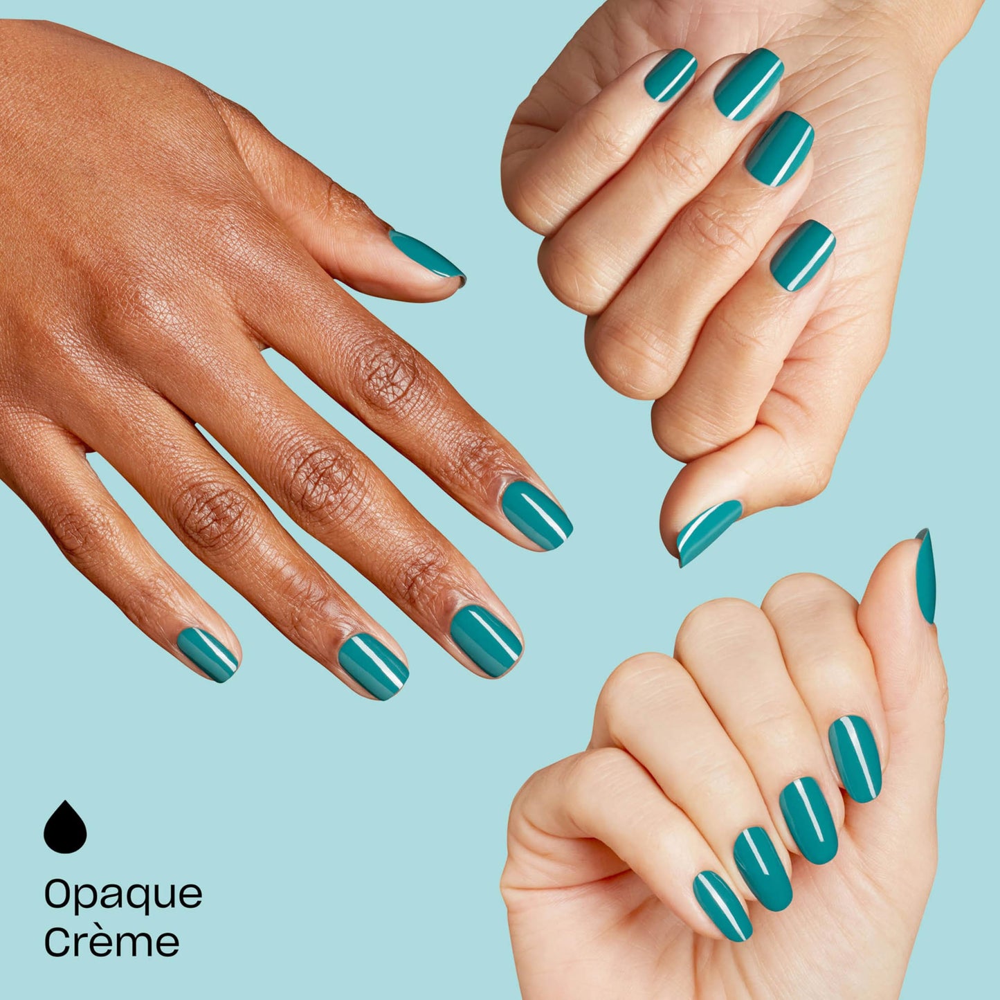 OPI RapiDry What a Winterful World | Opaque Cool Dark Teal Crème Quick Dry Nail Polish | Vegan, Smudge Proof, Fast Drying | Snow Time to Waste | Holiday 2025