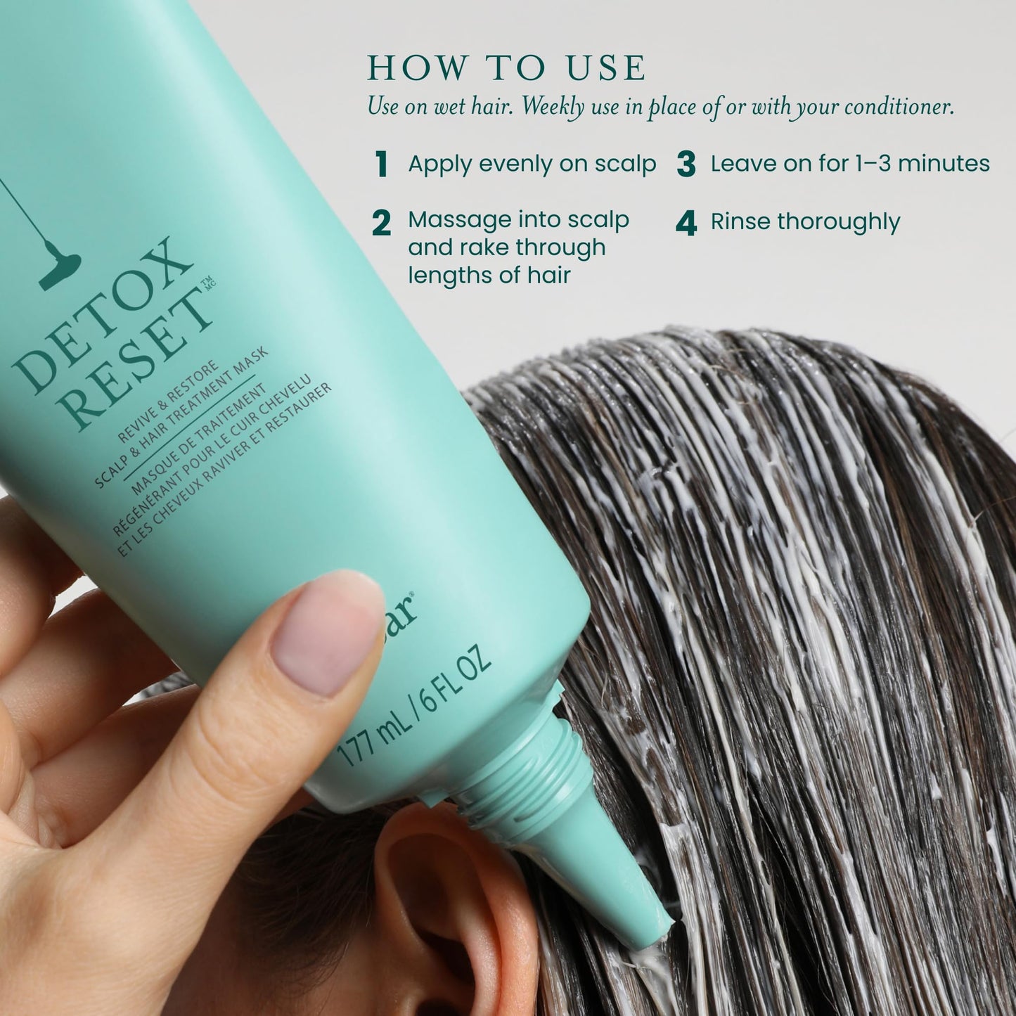 Drybar Detox Reset Scalp & Hair Treatment Mask, Lightweight, Hydrating Hair Mask Protects from Hard Water & Buildup