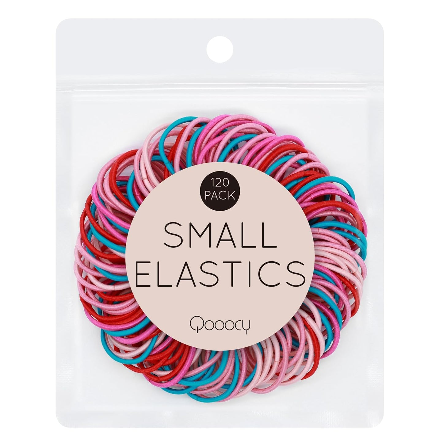 Small Hair Ties for Thin Hair & Kids - 120 Pcs No-Damage Elastic Bands | 1 Inch, Black