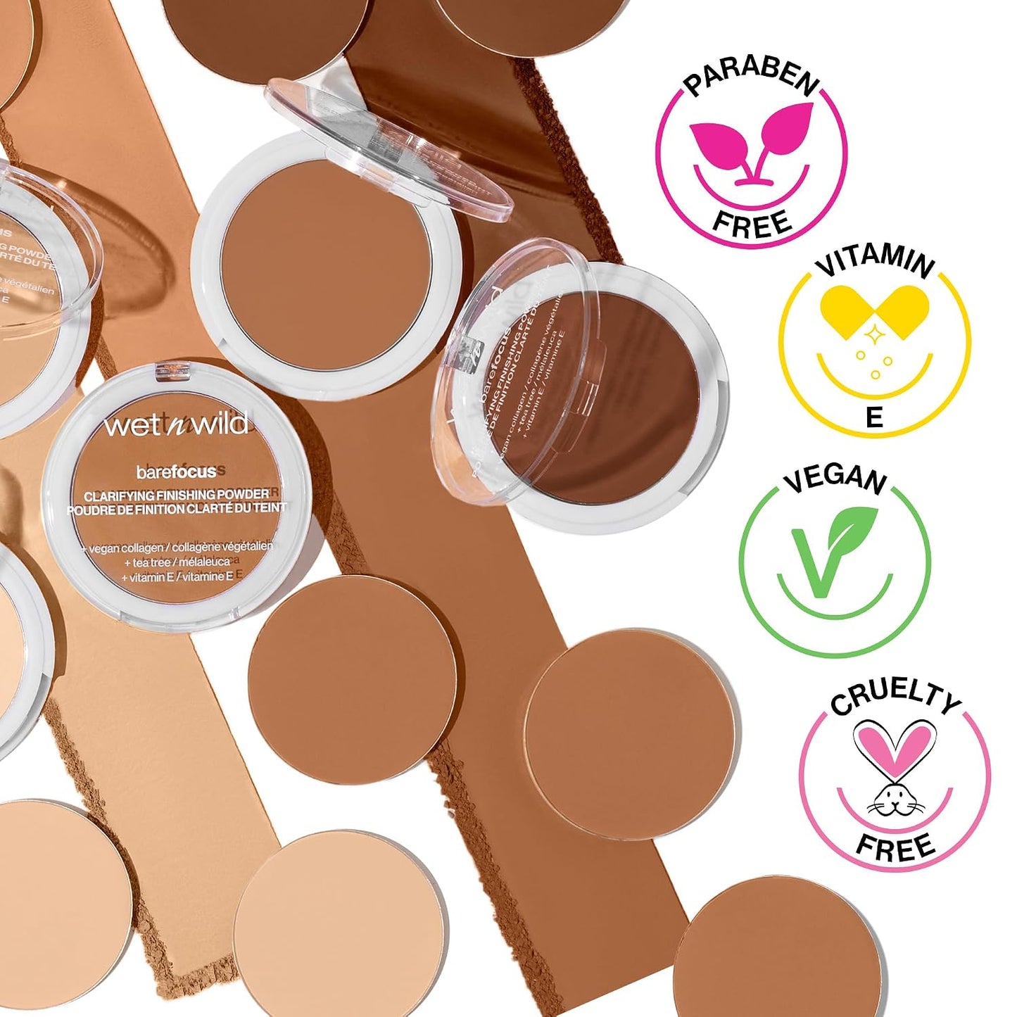 Bare Focus Clarifying Finishing Powder - Matte Pressed Setting Powder | Fair-Light Shade