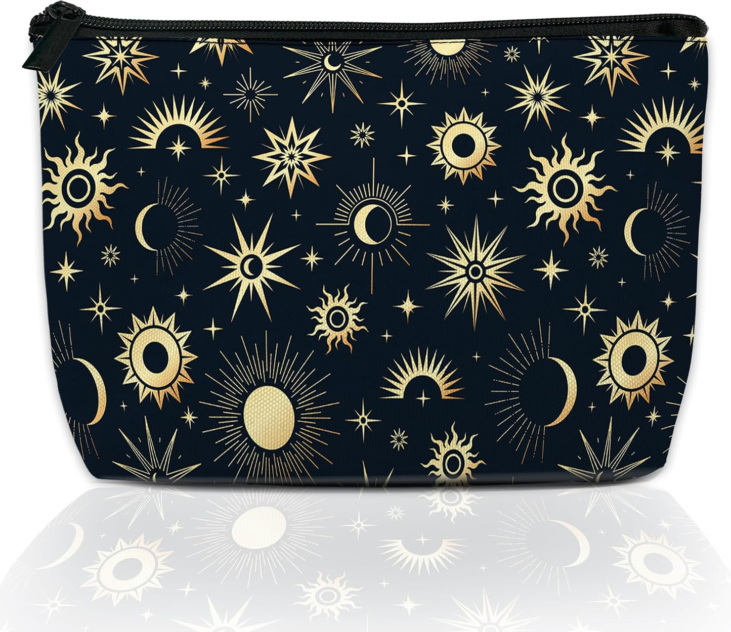 Cosmetic Bag - Mushroom Print Makeup Organizer for Women | Water-Resistant Travel Pouch 9.5x5.9 Inch