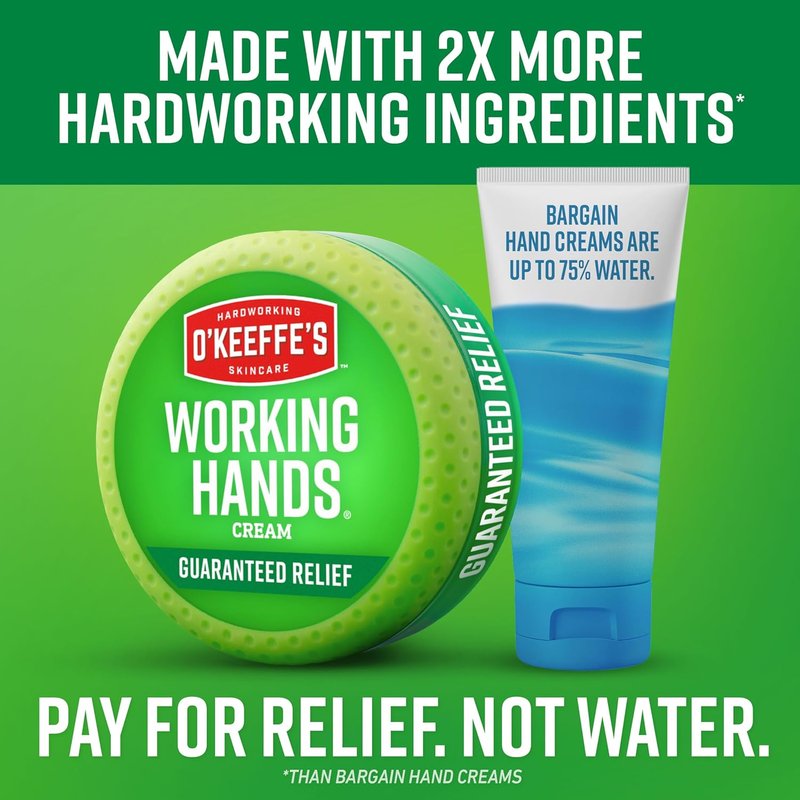O'Keeffe's Hand Cream for Extreme Dryness - Repairing Formula for Cracked Hands | 3.4 oz Jar