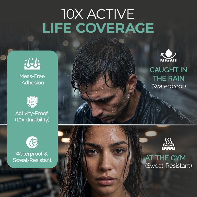 Caboki 10X Volumizing Hair Powder for Thinning Hair: Root Touch Up, Fill in Hairline & Edges, Cover Bald Spots and Gray For Men and Women. TALC-Free,Dark Brown