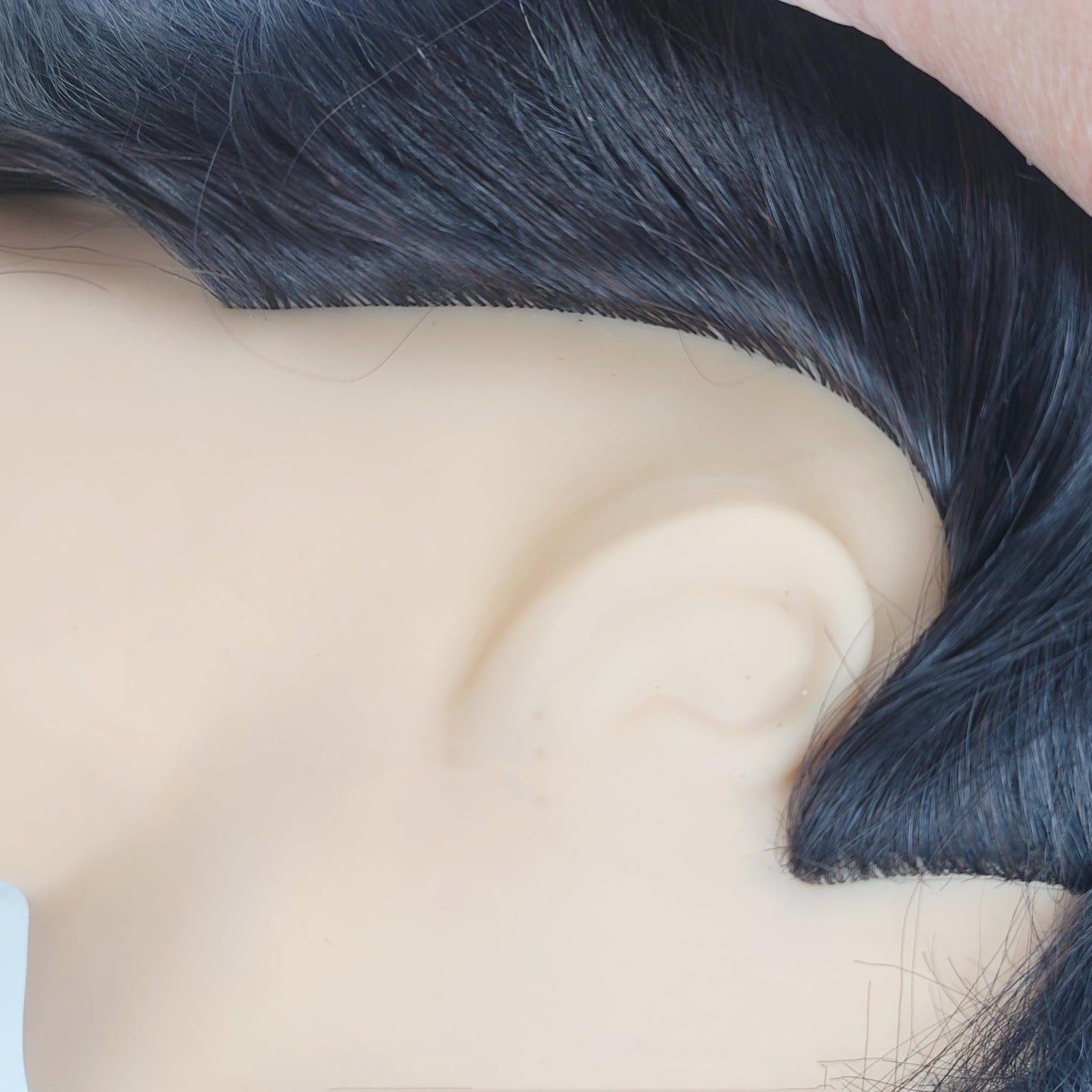 Mannequin Head Human Hair for Hair Styling, 12" Barber Mannequin Head Male