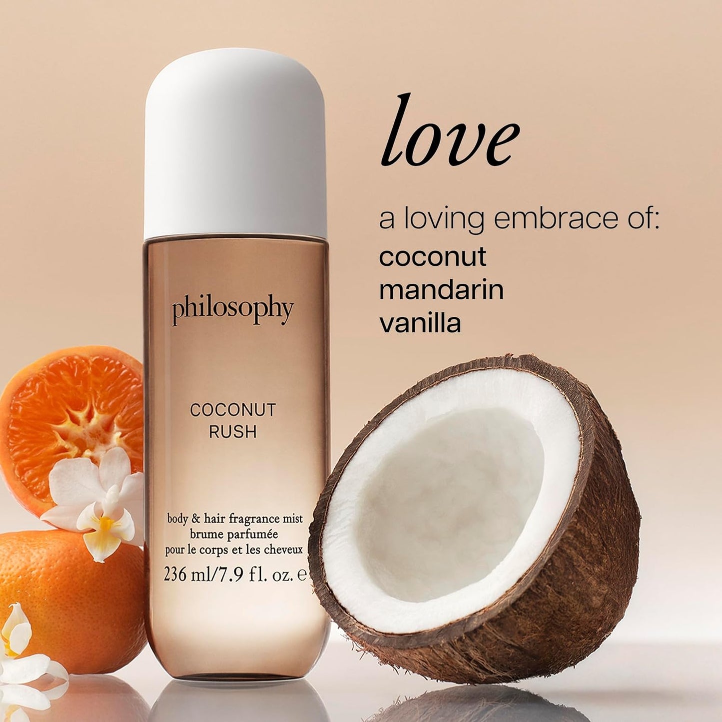 Philosophy Hair and Body Mists - Long-Lasting Fragrance Mist for Women | Hydrating Vanilla, Pistachio & Coconut Scents