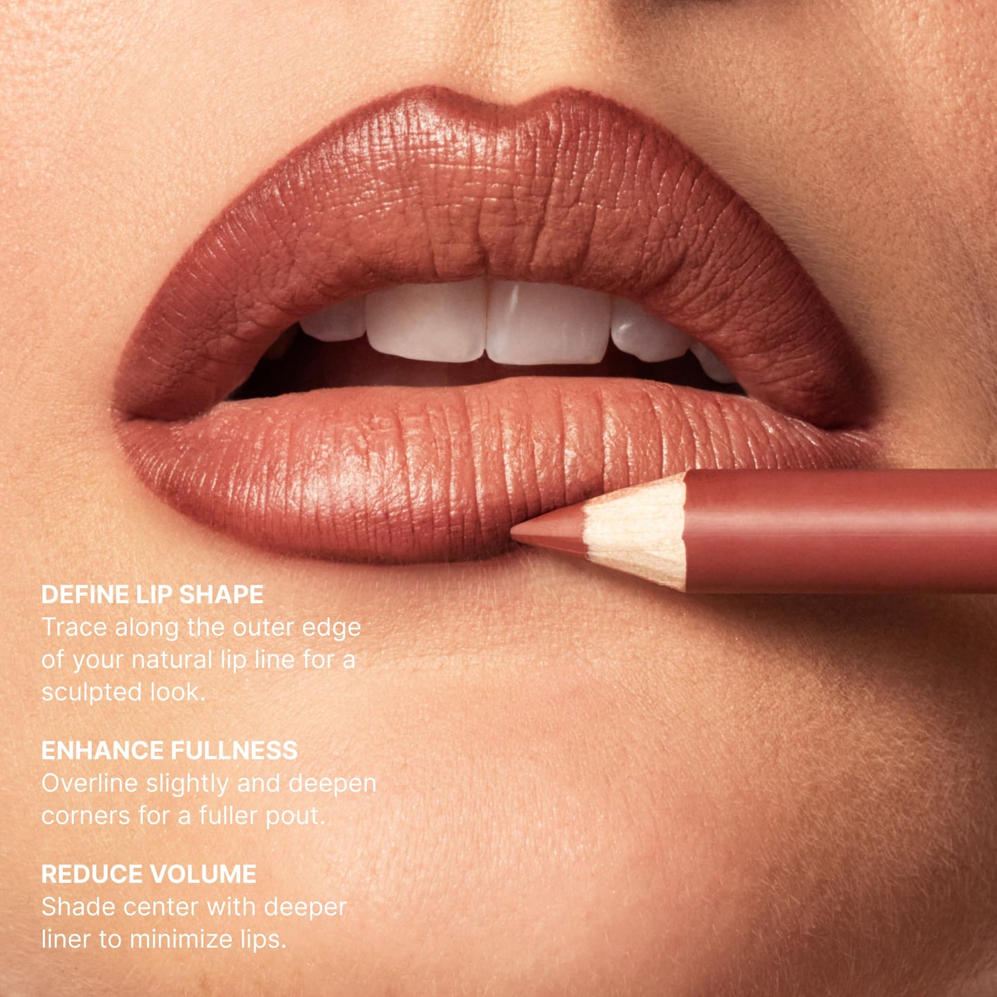 Morphe Signature Lip Liner Pencil - Creamy, Long Lasting Definer for Precise Shaping and Filling - Lip Makeup Essential with Smooth Glide - Professional Lipliner Pencil - Makeup Talk (0.05 oz)