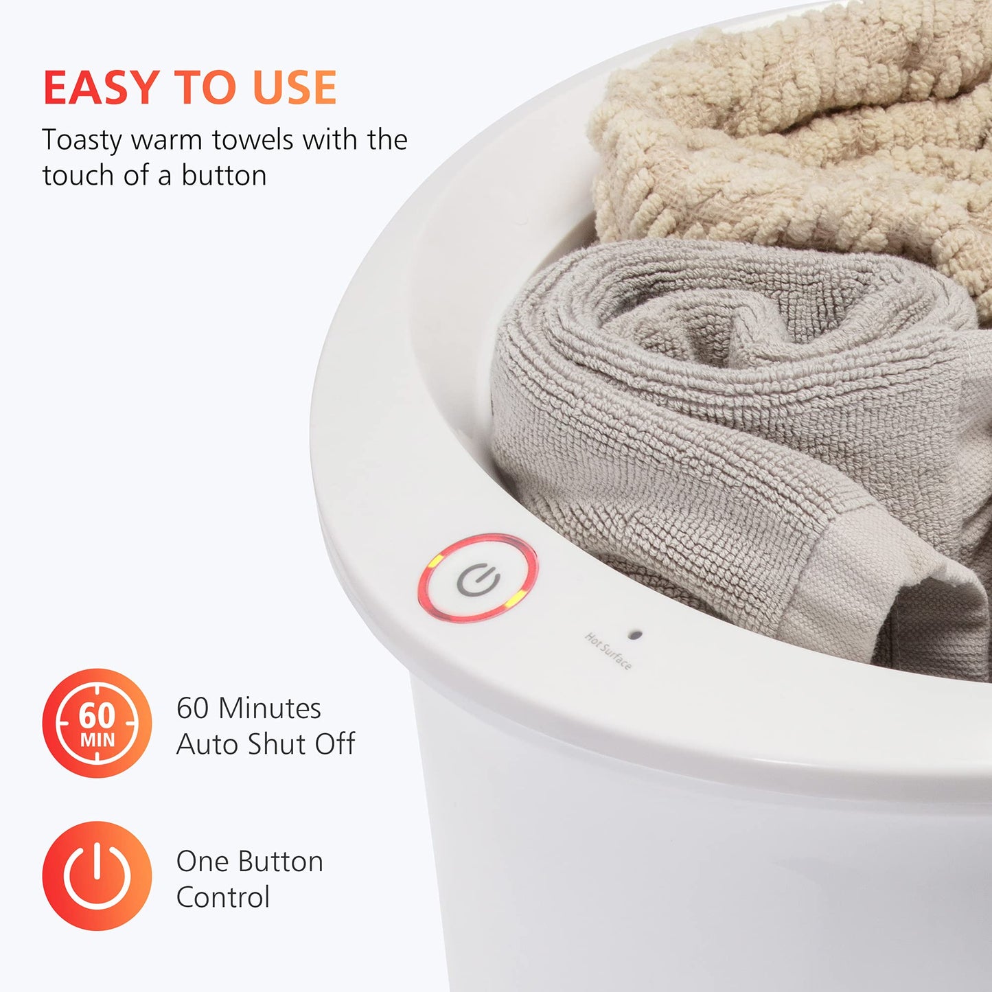 COMFIER Hot Towel Warmers for Bathroom, Gifts for Dad,Mom,Him,Her, Large Towel Warmer, Hot Towels in 10 Minutes, Auto Shut Off, Fits up to 2 Oversize Towels, Bathrobes, Blanket