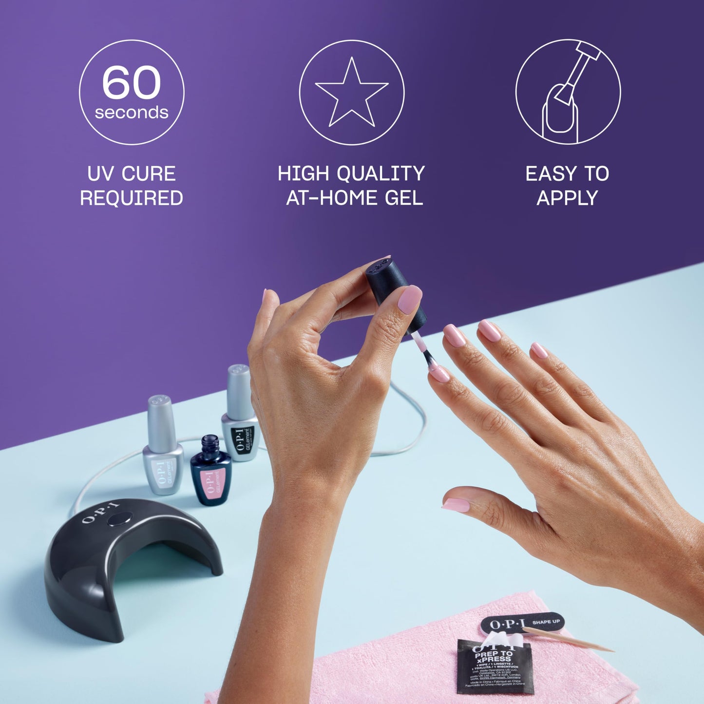 OPI GELement Clawberry Margarita | Opaque Bright Hot Pink Crème LED Cure Gel Nail Polish | DIY Salon Quality Gel Manicure | Vegan Formula, Durable Wear with High Shine Finish | 0.3 Fl Oz.