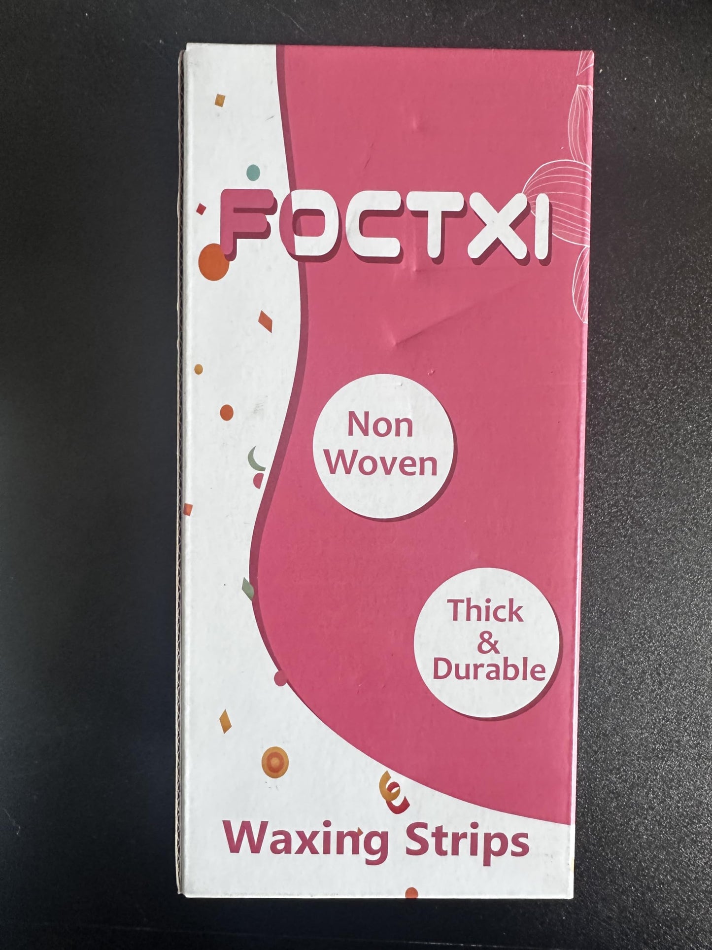 FOCTXI 200 Wax Strips Large Non-woven, Use with Warm Soft Wax for Hair Removal, Waxing Strip Suitable for Legs, Arms, Bikini & Body, 8'' x 2.75''