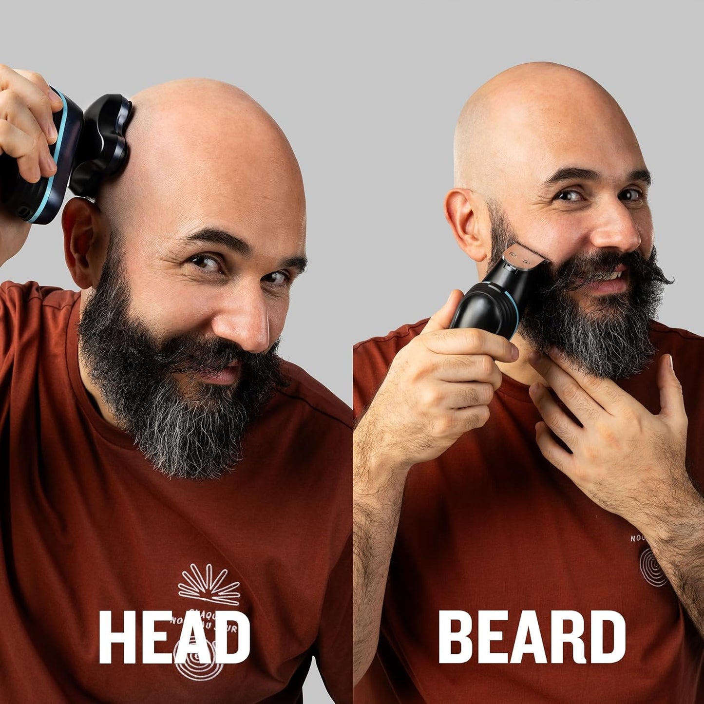 Remington Rotary Shaver - Cordless Head & Beard Razor with 5 Flex Blades | Turbo Boost, Wet/Dry Use