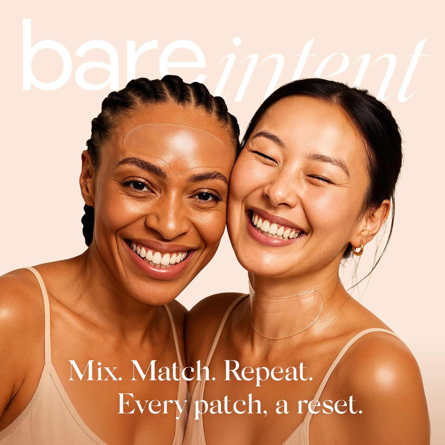 Bare Intent Reusable Silicone Anti-Wrinkle Patch for Neck | Hypoallergenic, Moisturizing & Smoothing Silicone Wrinkle Patch for Creases, Crepey Skin & Neck Lines | Contour-Fit | 1 pack | Up to 20 Uses