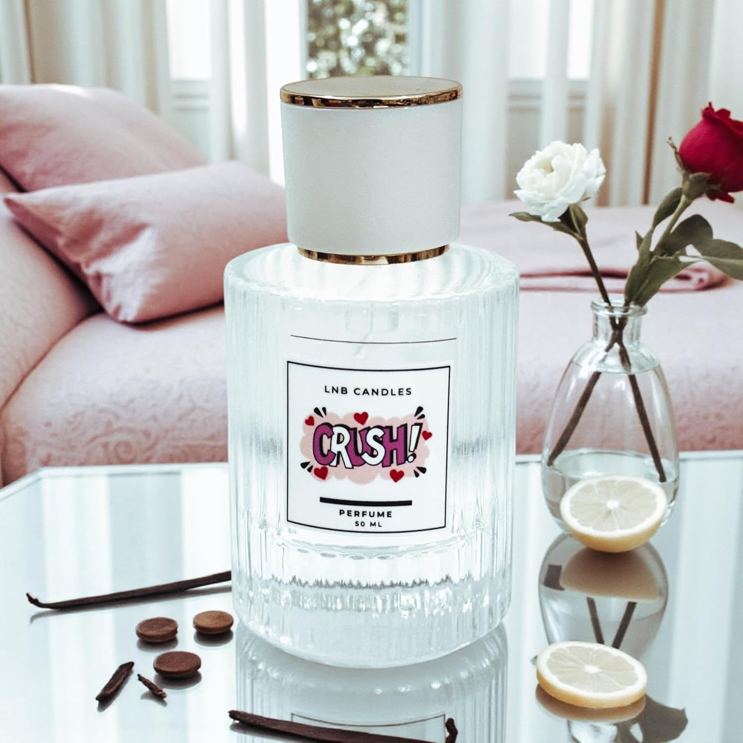 Crush Women's Perfume - Fresh Floral Citrus & Soft Vanilla | Clean Ingredients, Long-Lasting Scent