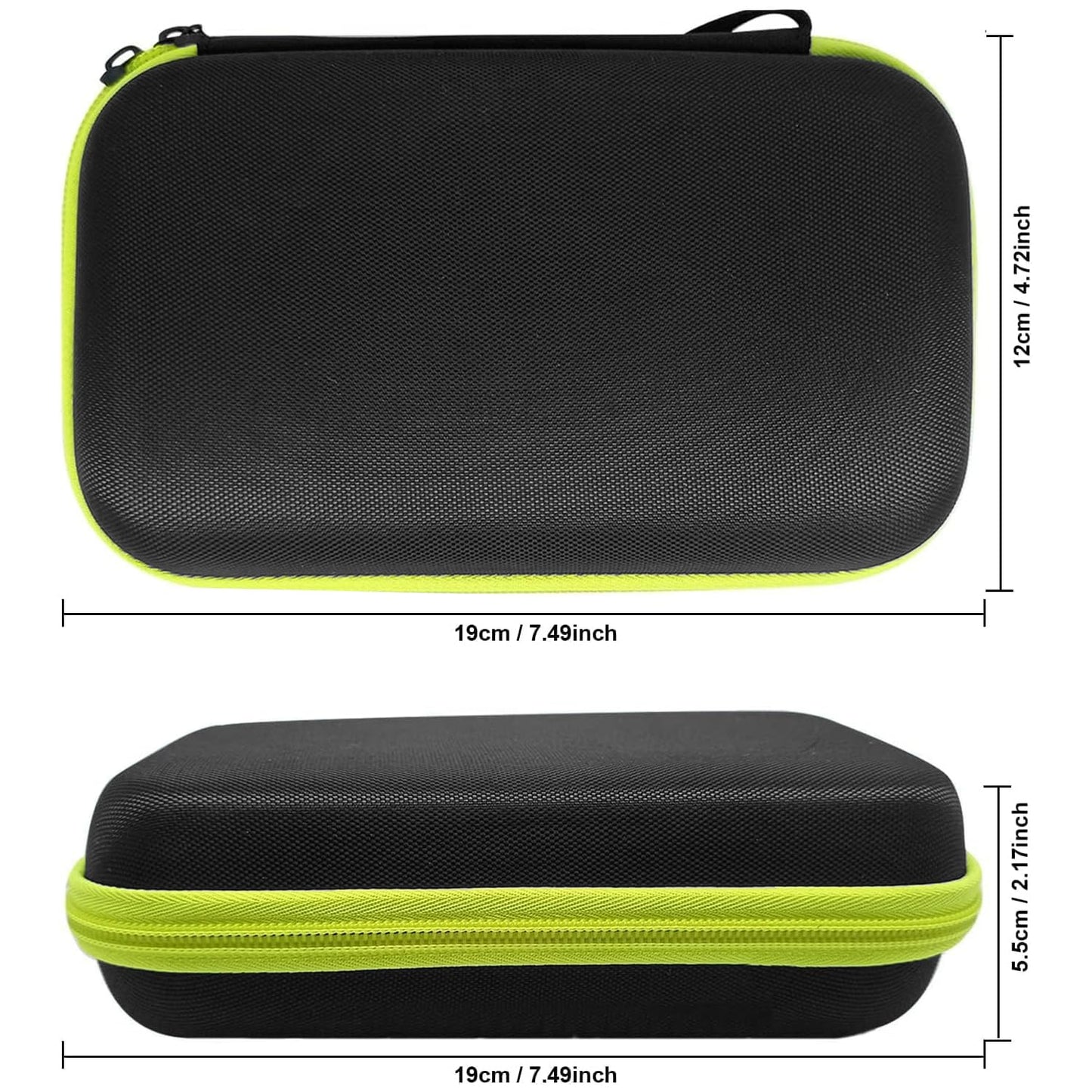 LinMei Hard Travel Case for Electric Trimmers & Shavers - Protective Organizer Compatible with QP27XX, QP28XX and QP6XXX - EVA Shell with Accessory Pocket - Black (Case Only)