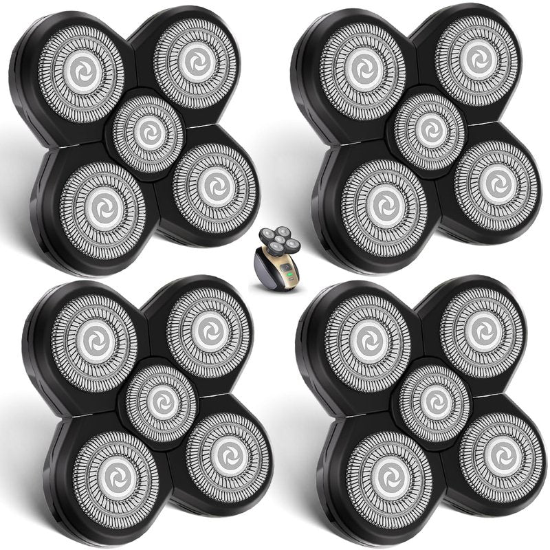 UPTARD Head Shaver Replacement Heads Shaver Replacement Blades Refills Compatible with Freebird Shaver (4)