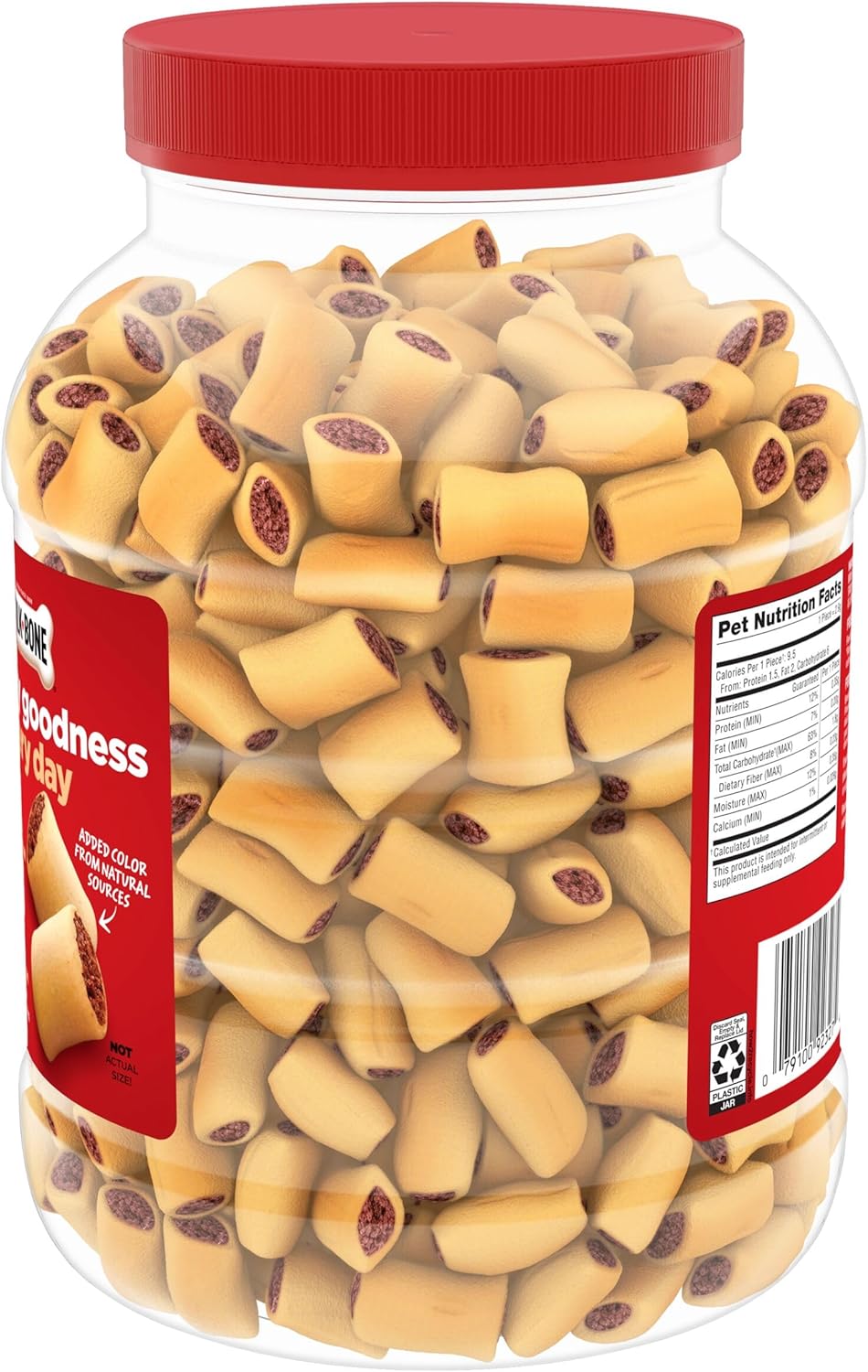 Milk-Bone MaroSnacks Small Dog Treats - Real Bone Marrow, 40 Oz Canister | Delicious & Nutritious