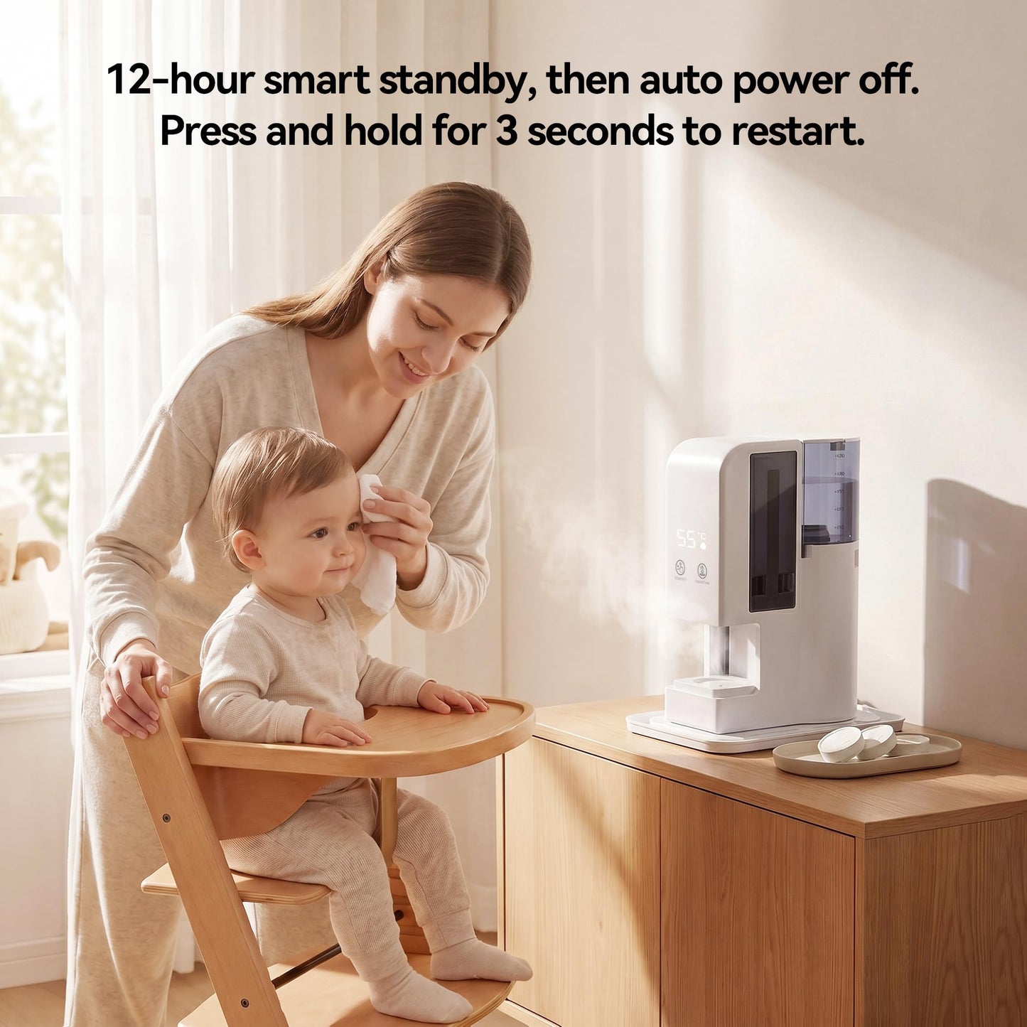 Hot Towel Dispenser, Hot Towel Warmer Heated Face Towel Machine（Spa Hot Towel Warmers + 40PCS Towels), 55°C Constant Temperature, Auto Heating & Dispensing, 12Hours Standby, Voice Alerts