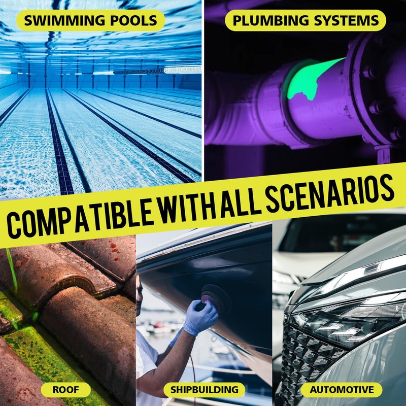 kuailaya Pool Leak Detection Kit, Pool Leak Detection Dye Kit Water Tracing Dye with 2 Precision Applicators High Visual Recognition Easily Locates Leaks for Pools Spa Tub Fountain, 100ml Yellow