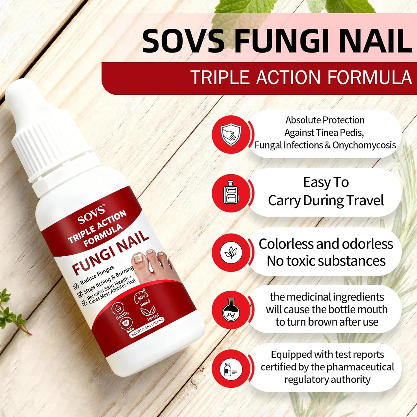 Toenail Treatment - Gentle Formula for Healthy Nails | 1 Piece