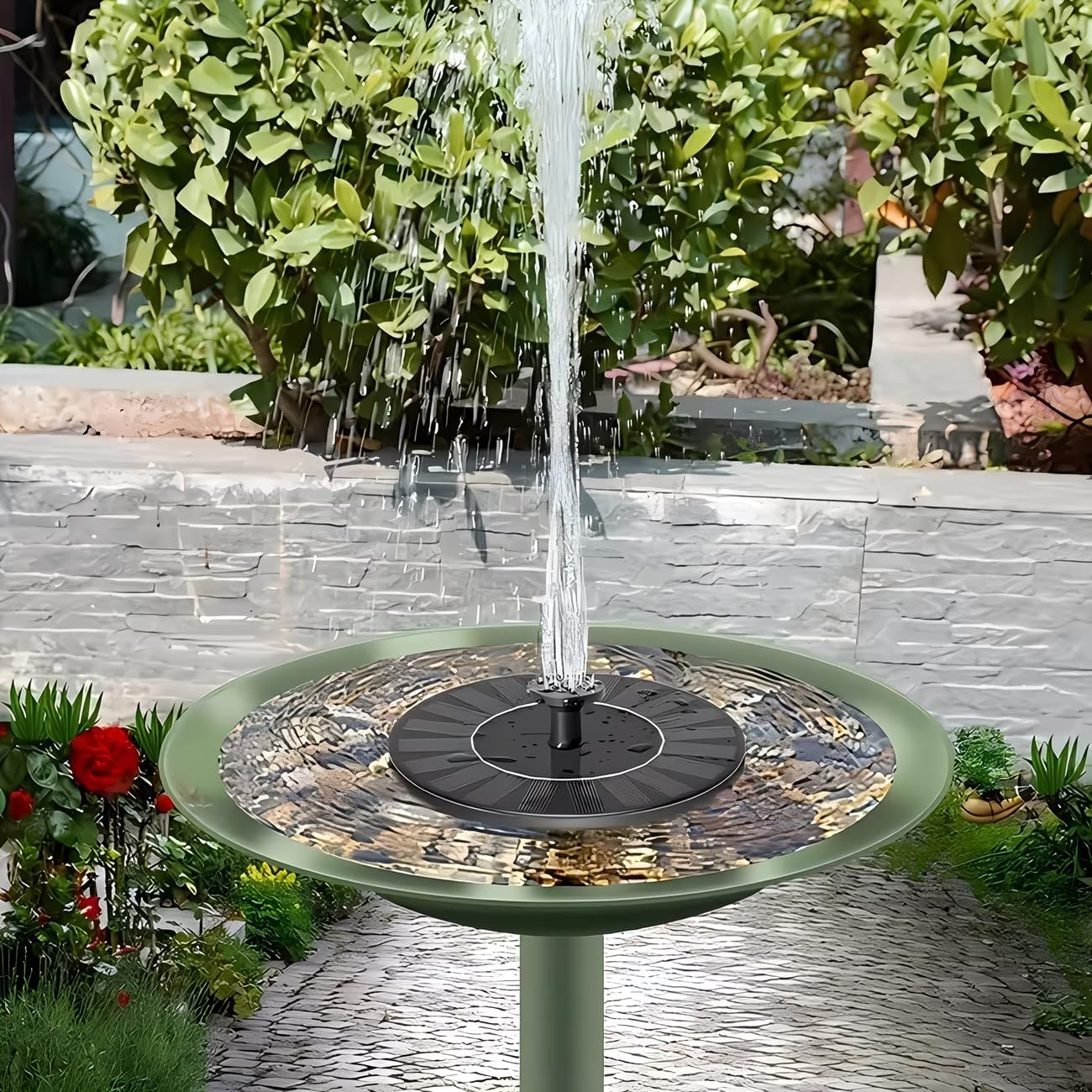 Solar Fountain for Bird Bath - IPX8 Waterproof Solar Water Pump | Ideal for Garden, Pond & Outdoor Decor