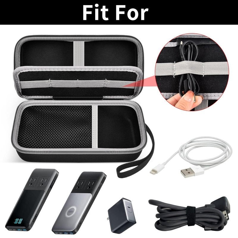 Travel Case for Anker 727/ Prime 6-in-1 USB C Charging Station (GaNPrime 101W), Power Strip Organizer Bag for Cables and Accessories - Efficient Solution for On-the-Go Charging Needs (Box Only)