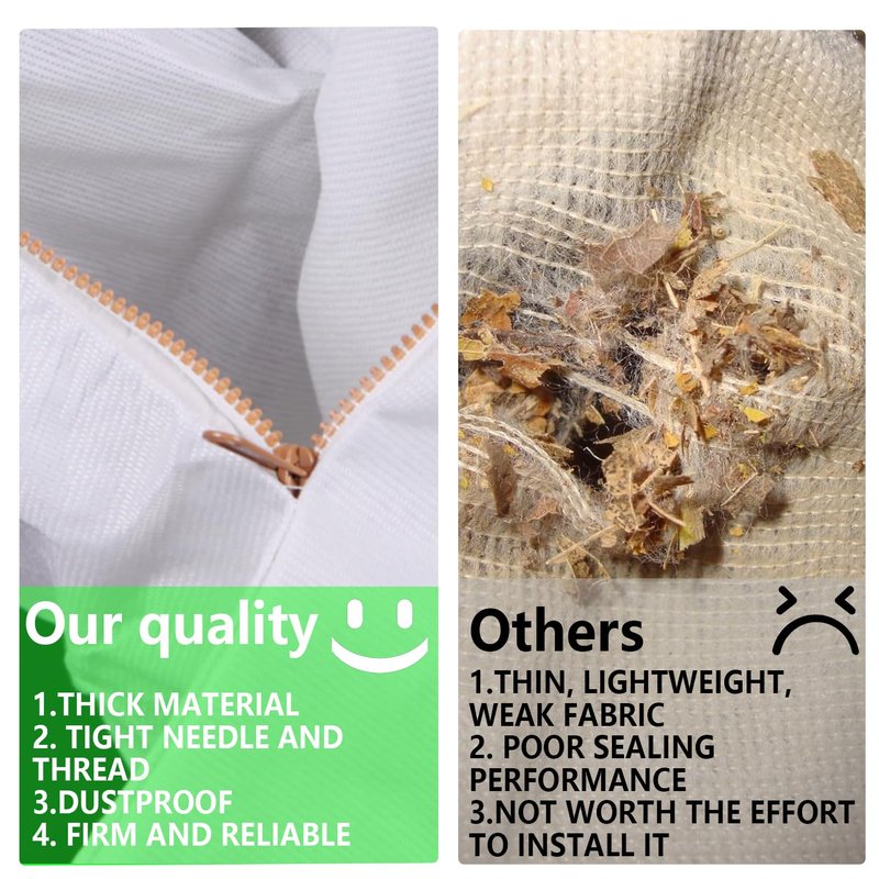 lauterbrun 530095564 Blower Leaf Vacuum Bags Bottom Zippered Design Dupe for Husqvarna, Poulan, Craftsman,Weed Eater, Roper, Sears, Yard Pro 53009559,eco-Friendly