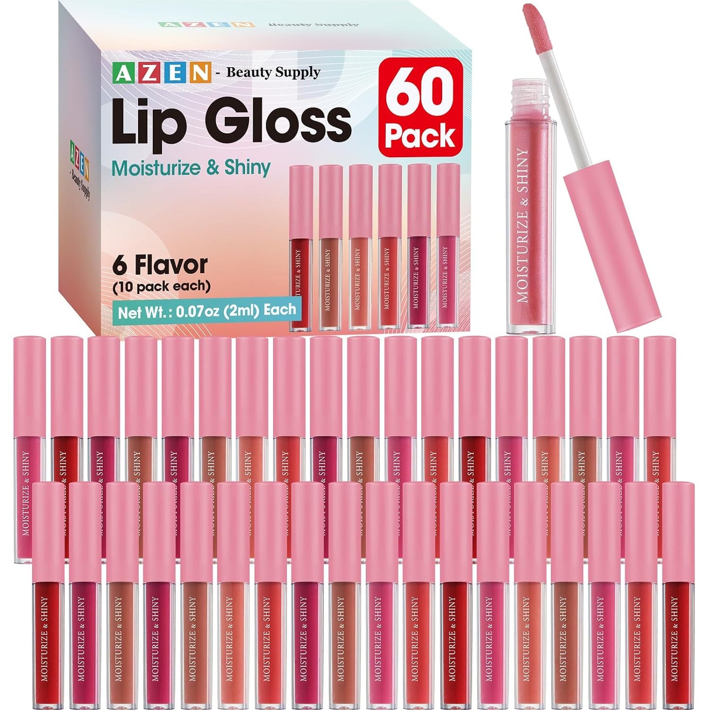 Lip Gloss Bulk Set - 30 Shimmery Colors for Women & Girls | Perfect Mothers Day Gift