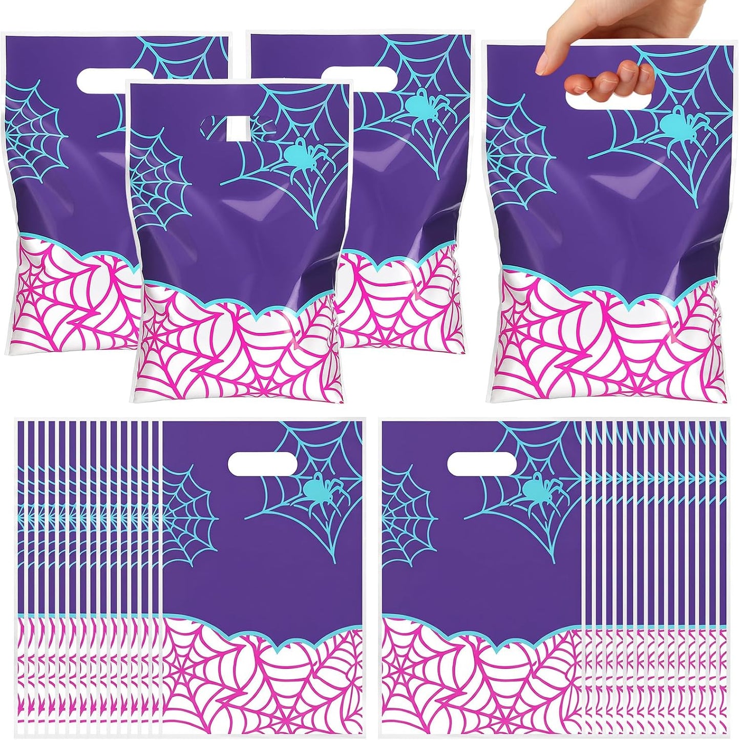 Spider Goodie Bags - 30 Pcs Cartoon Spider Candy Gift Bags | Birthday Party Supplies