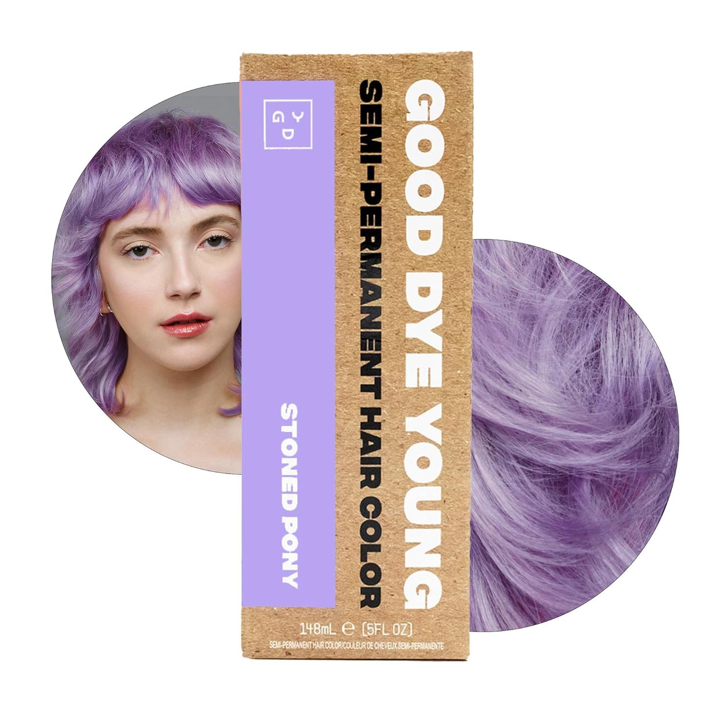 Good Dye Young Semi-Permanent Hair Color - Vegan Brown Hair Dye | Lasts Up to 24 Washes, 5FL OZ