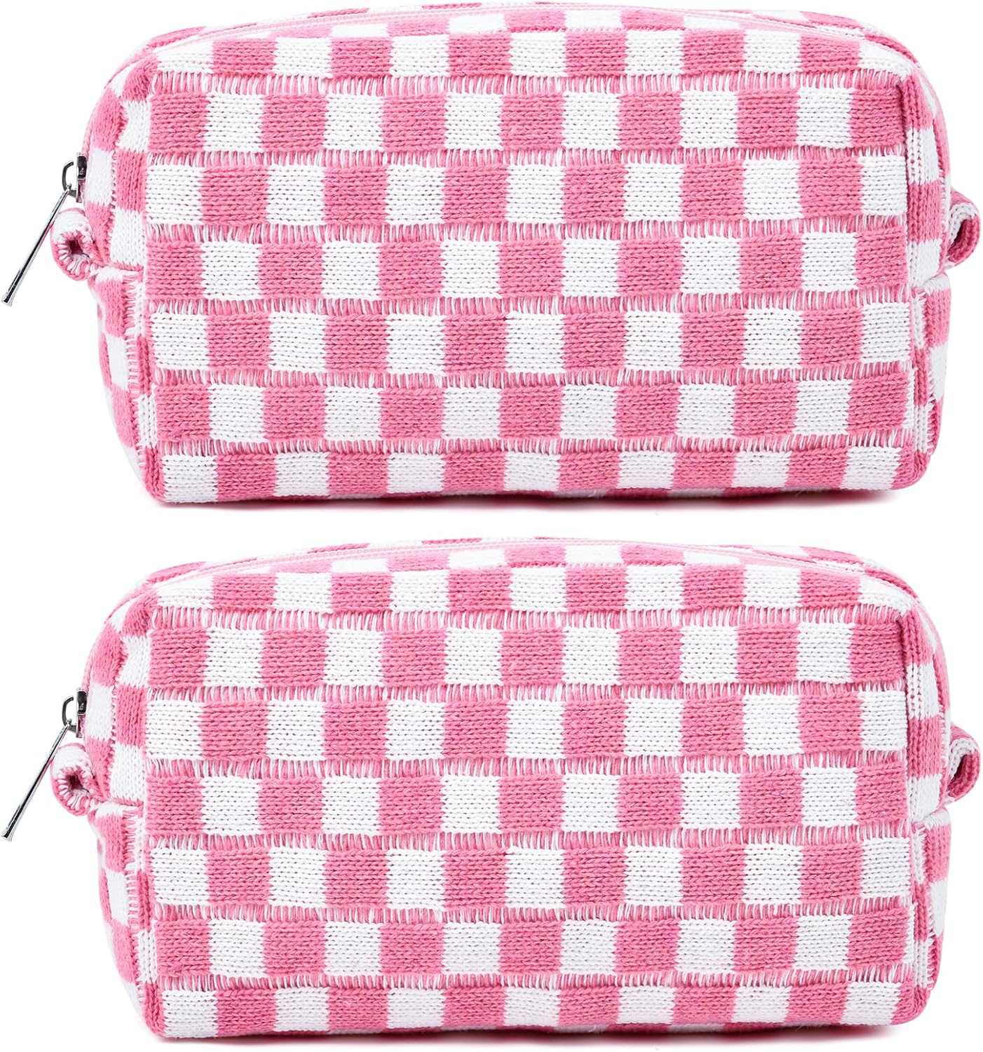 Bridesmaid Proposal Gifts - 6PCS Corduroy Blue Makeup Bags | Wedding Party Favors & Toiletry Organizers