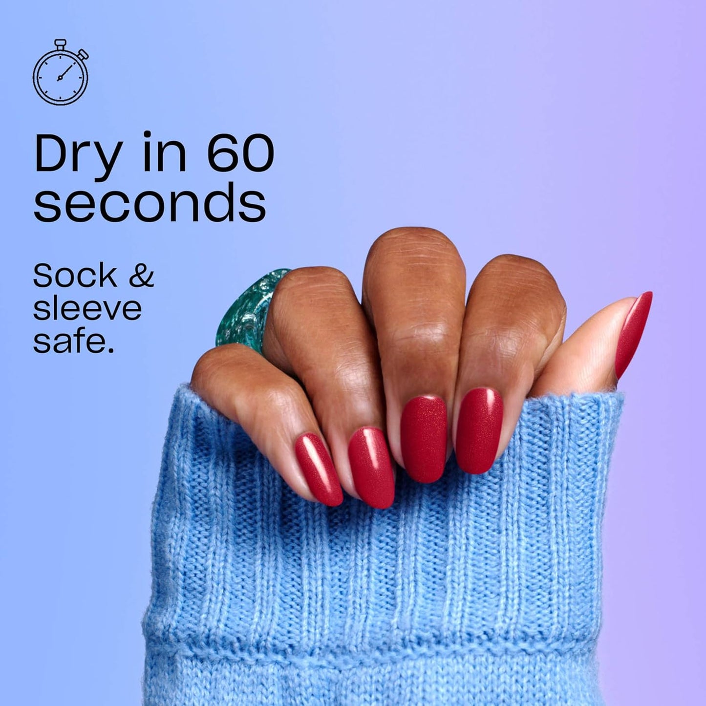 OPI RapiDry Quick Dry Nail Polish - Smudge Proof, Fast Drying in 60 Seconds | Crème & Shimmer Finishes | Supergirl Limited Edition