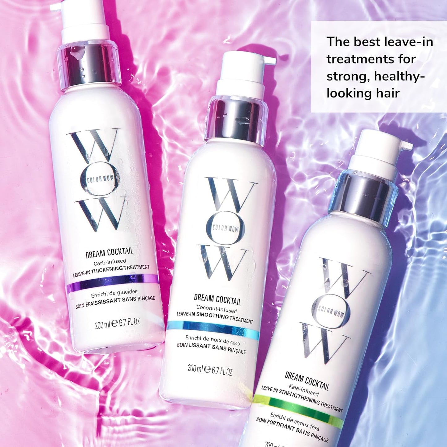 COLOR WOW Dream Cocktail Leave-In Treatment - Carb Infused Formula for Thick, Full Hair | Heat Protection
