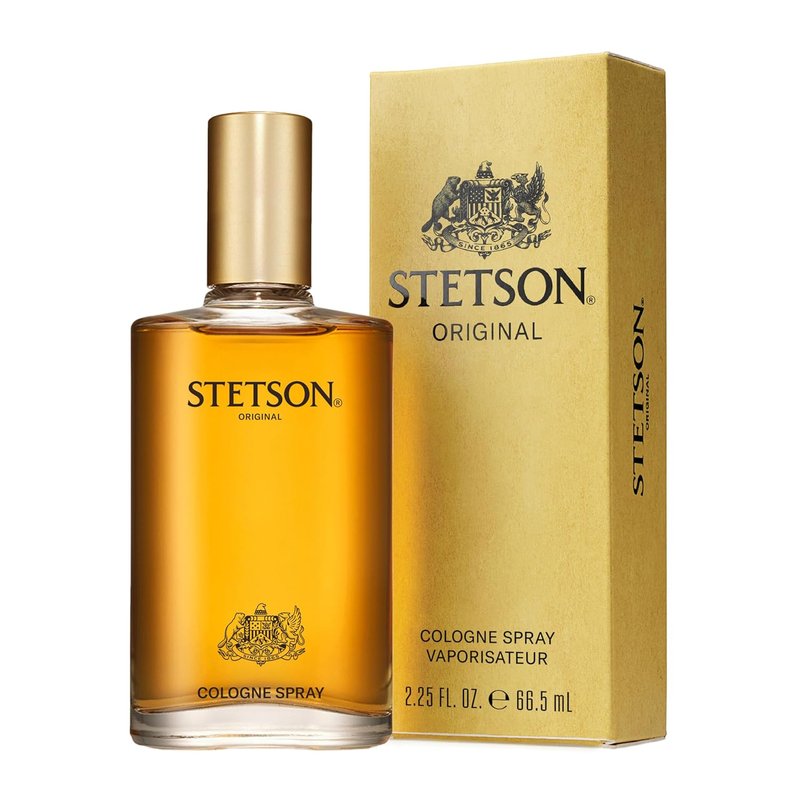 Stetson Original Cologne for Men - Classic Woody Aroma with Citrus, Patchouli & Tonka Bean - 2.25 Fl Oz