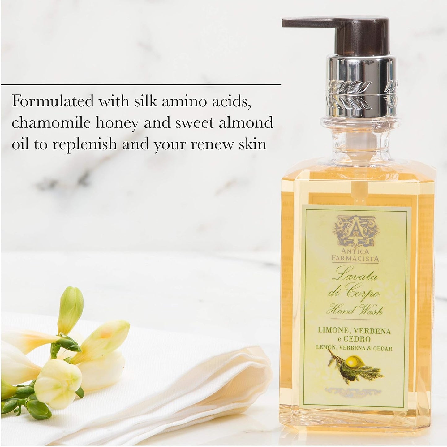 Antica Farmacista Hand & Body Wash - Luxury Hydrating Cleanser for Nourished Skin | Santorini, 10 fl oz