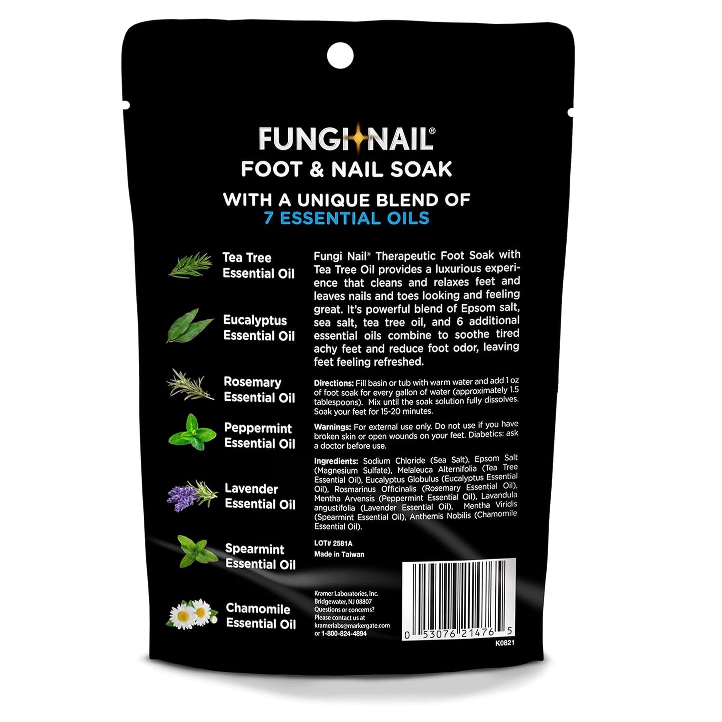 Fungi-Nail Foot & Nail Soak - Tea Tree Oil & Epsom Salt Blend for Moisturizing | 1 Pound