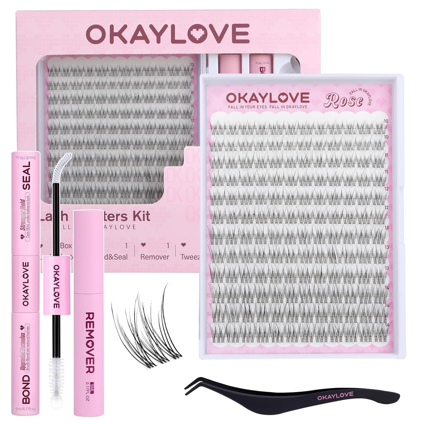 Manga Lash Clusters - Spiked DIY Eyelash Extensions | 140pcs CC Curl, 8-18mm Length
