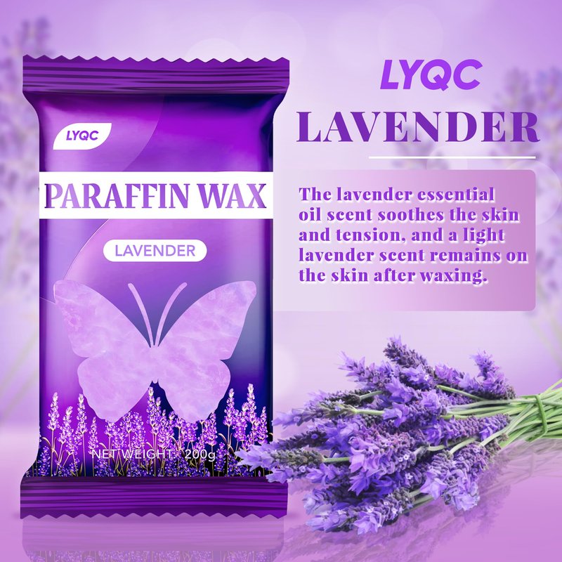 LYQC Paraffin Wax Refill, 10 packs of Paraffin Bath Wax for Hands and Feet for relief of stiff muscles and arthritic pain - deeply moisturises and protects the skin of the hands and feet (lavender)