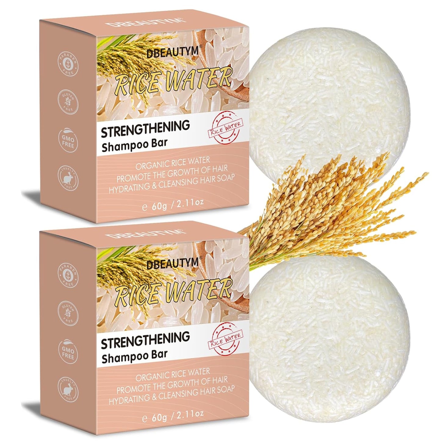 Rosemary Shampoo Bar - Organic Hair Growth & Scalp Cleansing | 2 Pack, Refreshing Solid Soap for Women’s Gifts