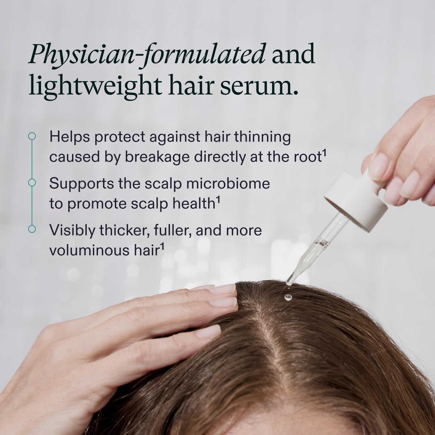 Nutrafol Women's Hair Serum, Supports Visibly Thicker and Stronger Hair, Vegan, Lightweight and Fast-Absorbing - 1 Fl Oz, 1 Bottle