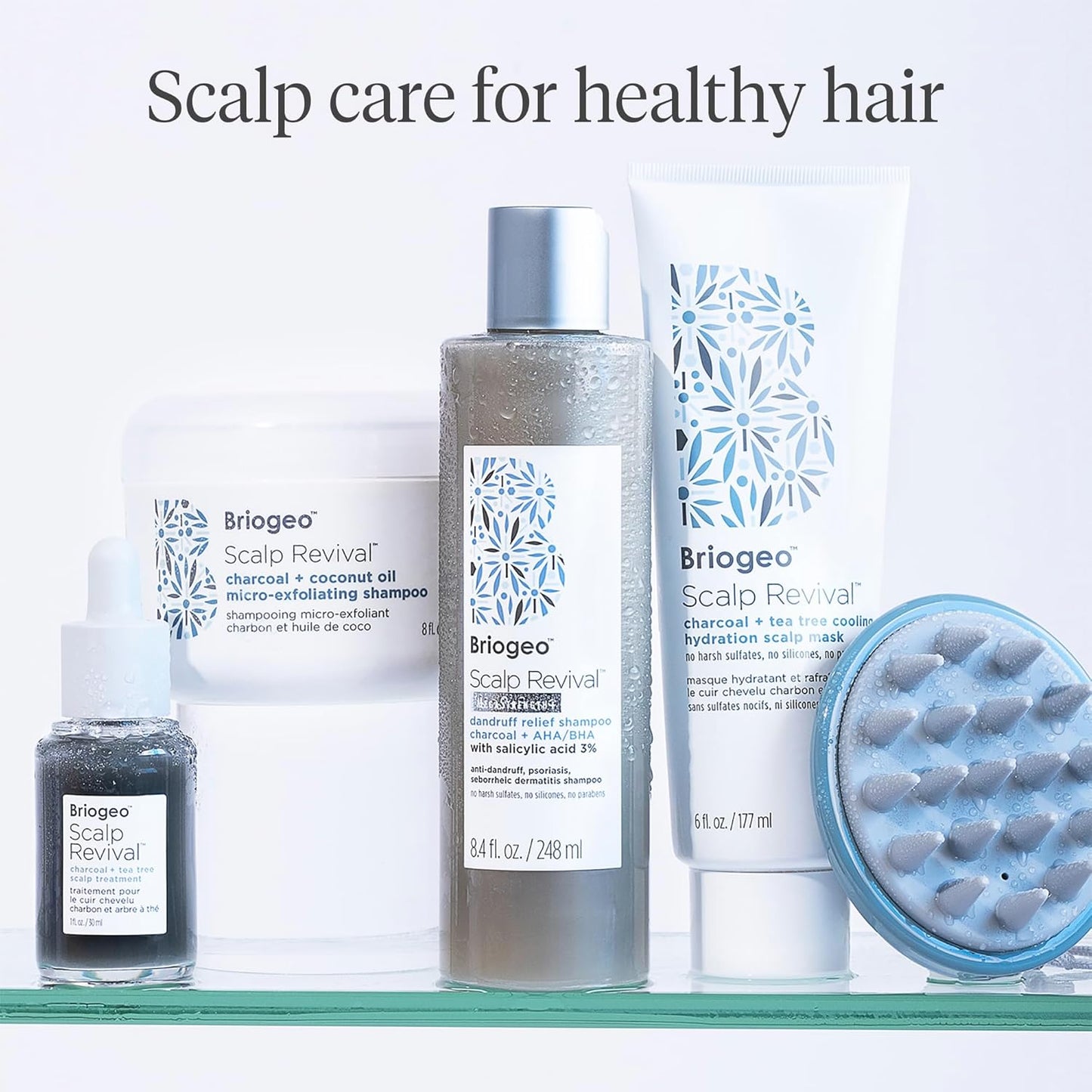 Briogeo Scalp Revival Charcoal Scalp Mask - Detoxifying Hydration Treatment | 6 oz | Vegan & Cruelty-Free