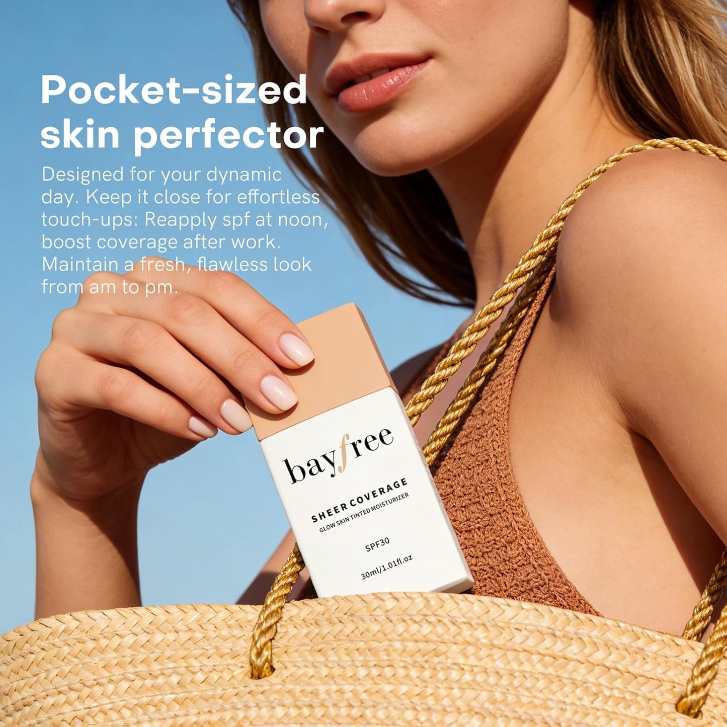 Glow Skin Tinted Moisturizer - SPF 30, Lightweight Hydrating Skin Tint | Vegan, Buildable Coverage