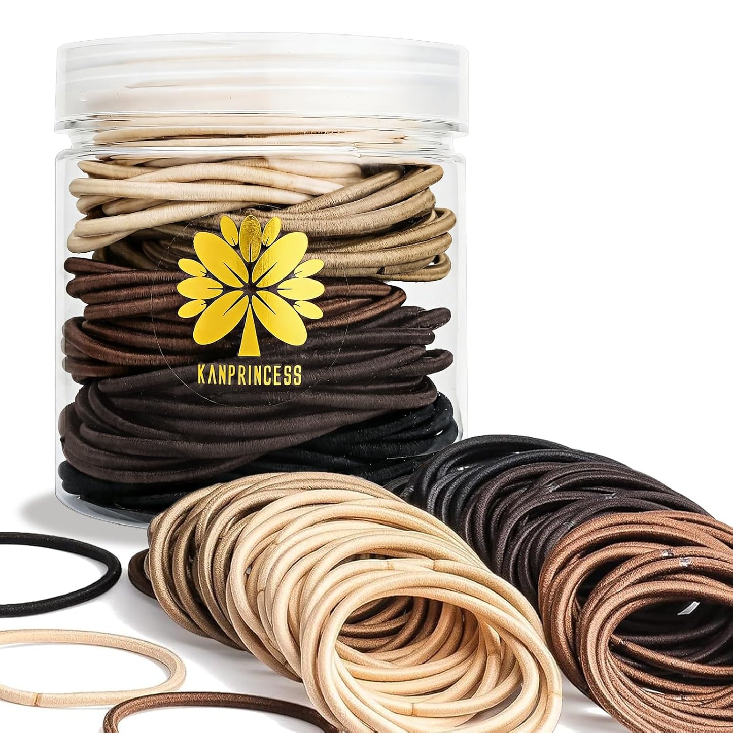 Hair Ties for Thick & Thin Hair - No Damage Elastic Ponytail Holders | Multicolor Hair Bands for Women & Girls