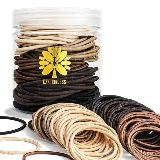 Hair Ties for Thick & Thin Hair - No Damage Elastic Ponytail Holders | Multicolor Hair Bands for Women & Girls