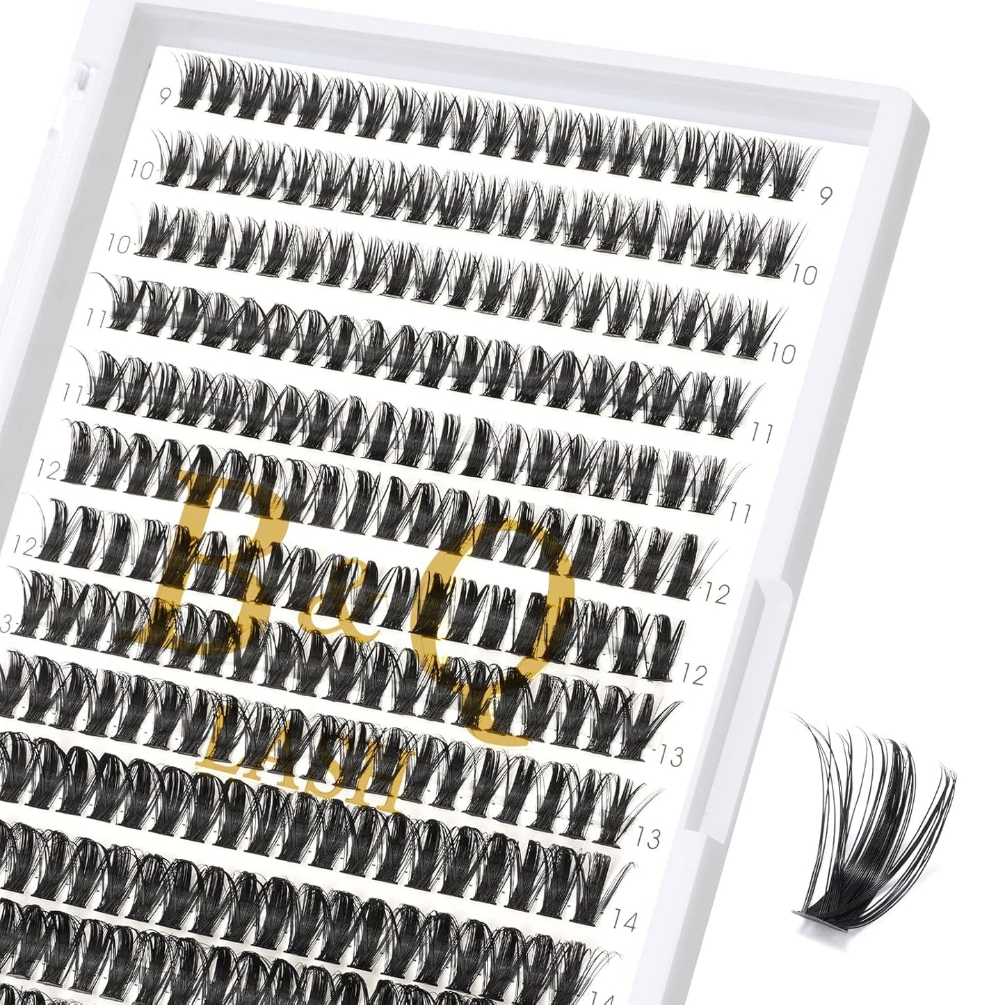 Lash Clusters 280PCS - Natural Wispy Eyelash Extensions 9-16mm | Soft Thin Band for DIY Comfort