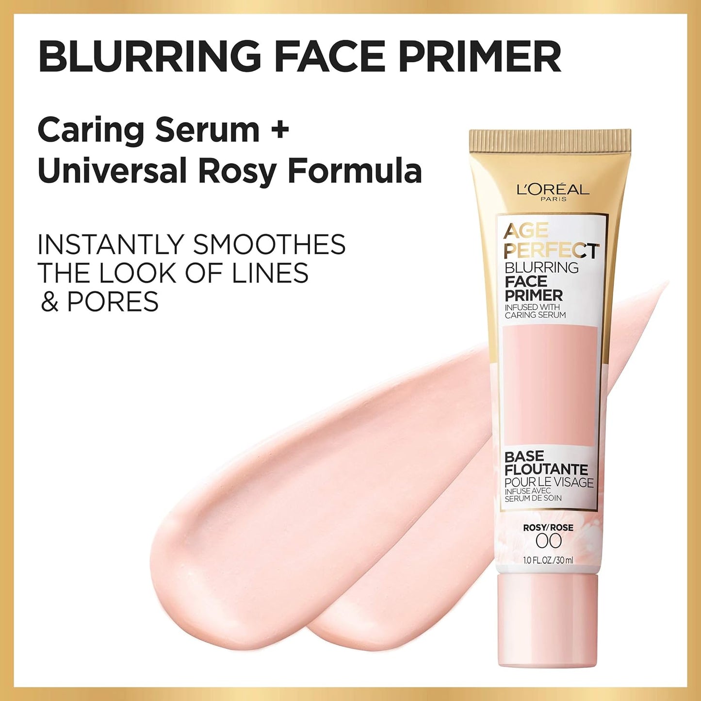L'Oreal Paris Age Perfect Face Blurring Primer - Infused Serum for Smooth Skin & Pore Minimization