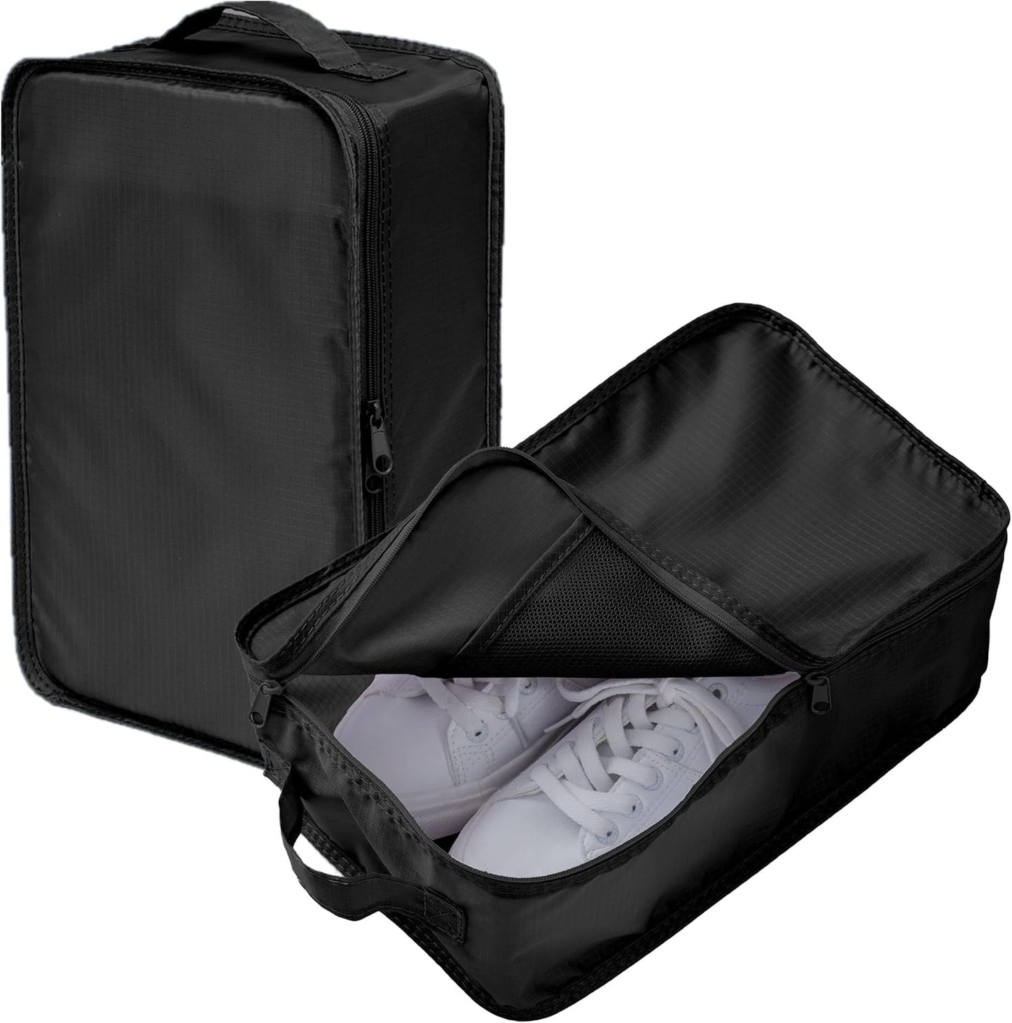 Travel Shoe Bag - Holds 2 Pairs of Shoes | Durable Packing Cubes for Travel (Pink, 2 Pack)