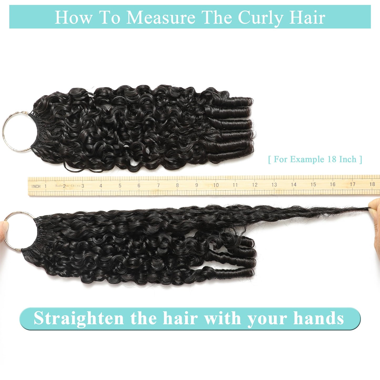 Burmese Curly Crochet Human Hair Designed for Miracle Knots Braids 16 Inch 150g Pre-Separated Crochet Hair Bundles Deep Curly Feather Invisible Crochet Hair Extensions Natural Black