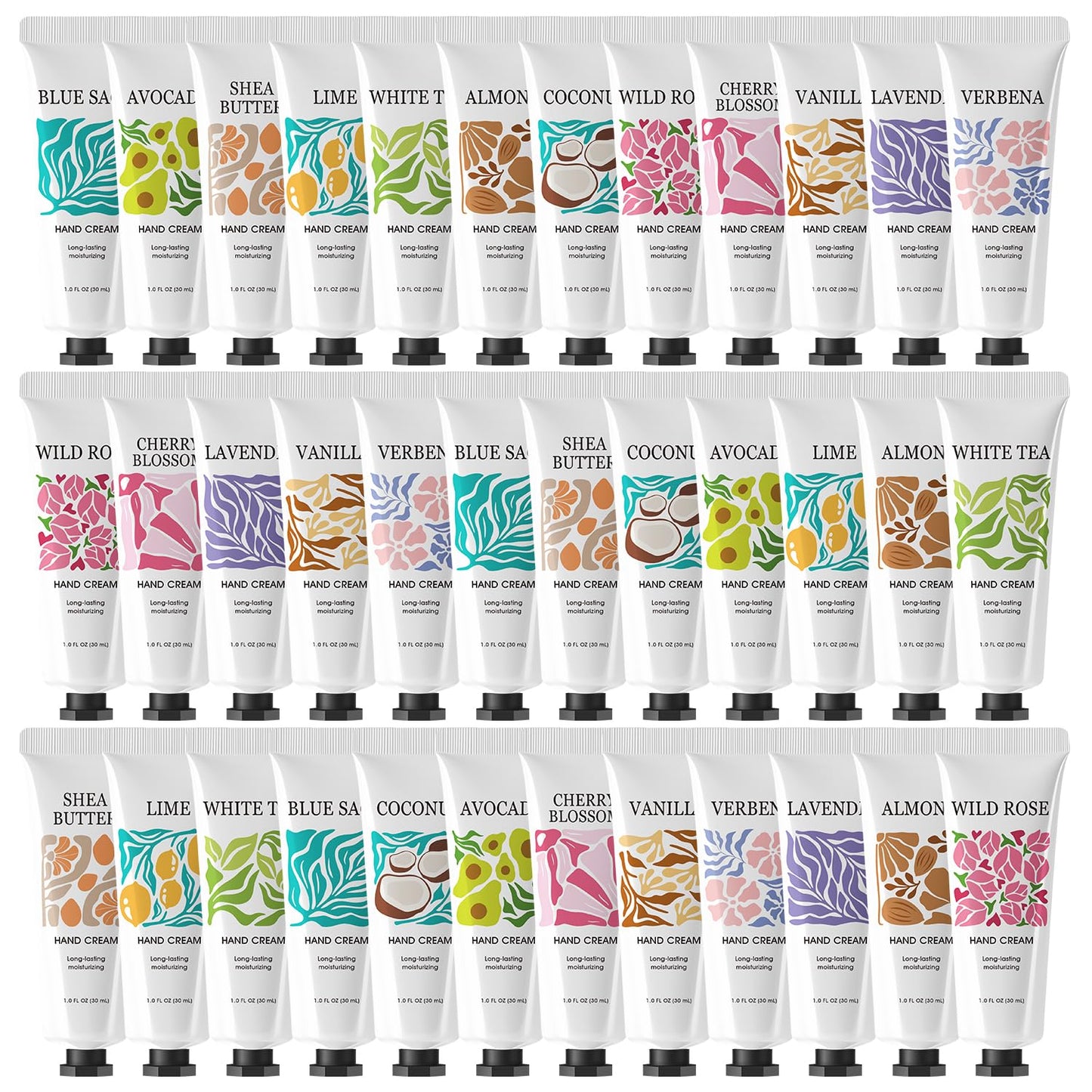 Hand Cream for Women - 12 Pack Travel Size Moisturizing Lotion | Perfect Bridesmaid Gifts & Bachelorette Party Favors