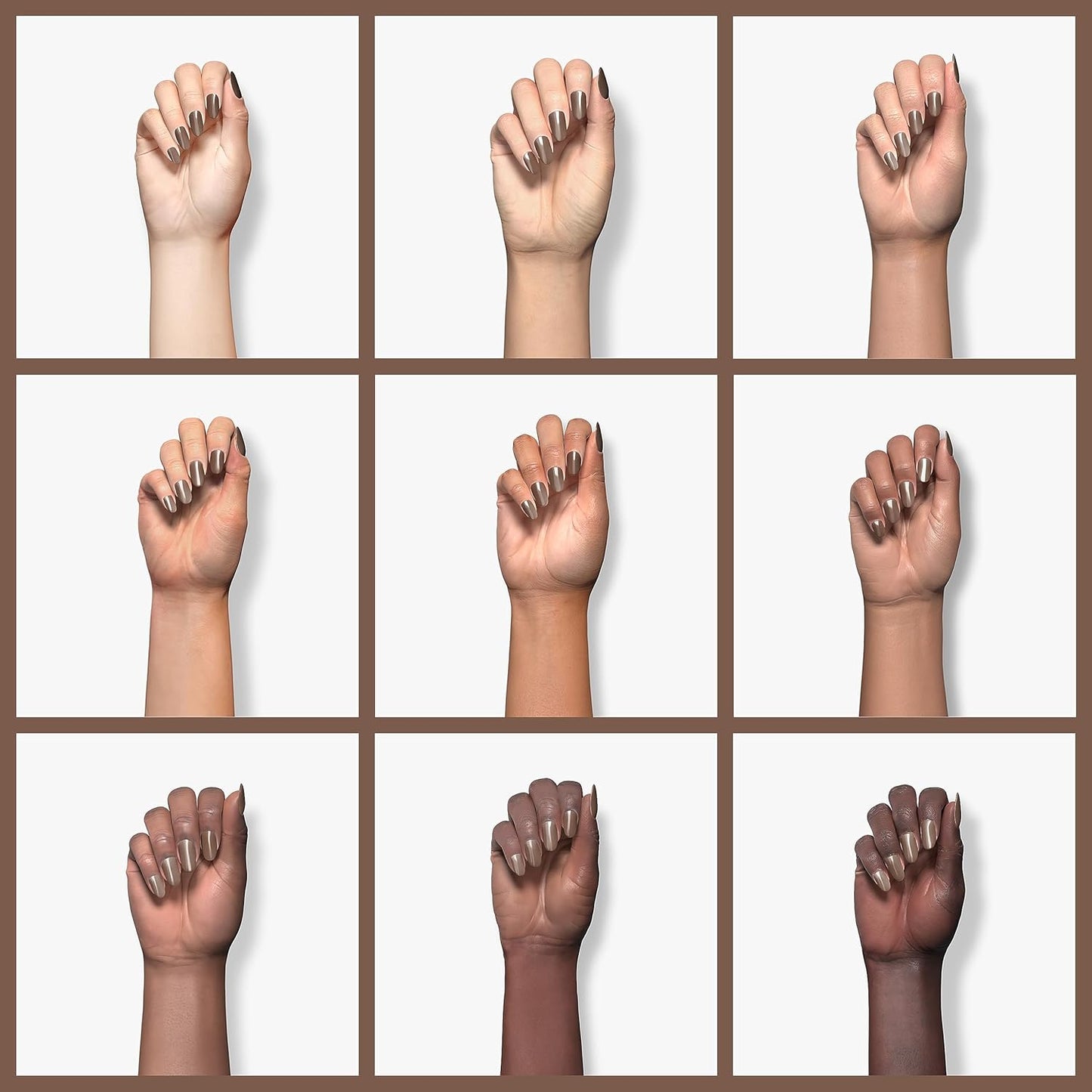 Modelones Gel Nail Polish - Caramel Coffee Brown Soak Off | 15ML Neutral Nude Color for DIY Nail Art & Manicure